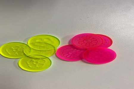 Flower Checker Pieces
