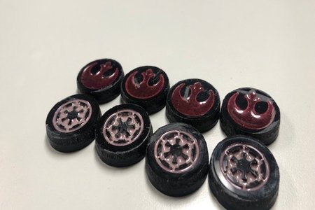 Star Wars Checker Pieces