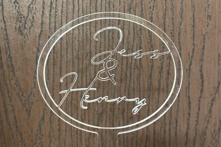 Acrylic Cake Topper