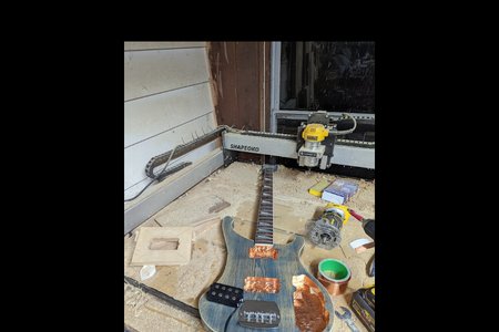 Music Man style 4 string pickup template