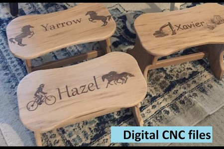 Monogrammed stepstool